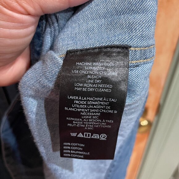 Anthropologie 18W Pilcro Pleated Basque-Waist Denim 2X Plus Midi Skirt - Picture 8 of 8